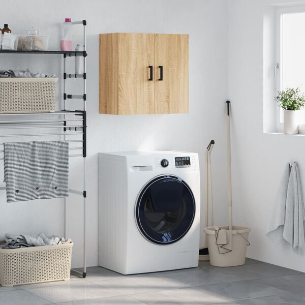 vidaXL Stenska omarica sonoma hrast 60x31x60 cm inženirski les