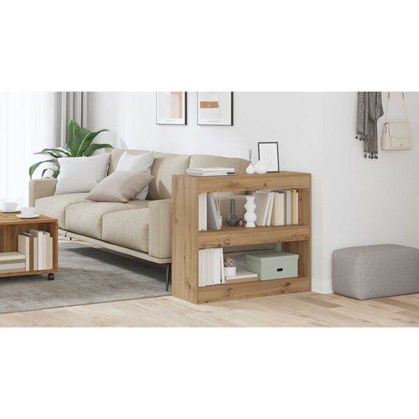 vidaXL Knjižna omara/razdelilnik sob Artisan Oak 80x30x72 cm