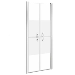 vidaXL Vrata za tu&scaron; pol mlečna ESG 71x190 cm