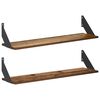 vidaXL Stenske police 2 kos Star les 80 x 20 x 17 cm