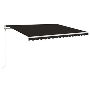 vidaXL Avtomatsko zložljiva tenda 400x350 cm antracitna