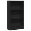 vidaXL Knjižna omara črna 60x24x109 cm inženirski les