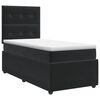 vidaXL Postelja boxspring z vzmetnico Črna 80 x 200 cm Žamet