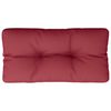 vidaXL Blazina za kavč iz palet vinsko rdeča 70x40x12 cm