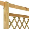 vidaXL Kotna pergola s klopjo 166x81x174 cm impregnirana borovina