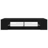 vidaXL TV omarica Črna Orehovina 135 x 39 x 30 cm Konstruiran les