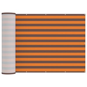 vidaXL Zaslon za zasebnost na balkonu 150 x 800 cm Blago s PU prevleko