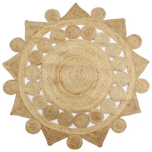 vidaXL Preproga iz ročno pletene jute 90 cm