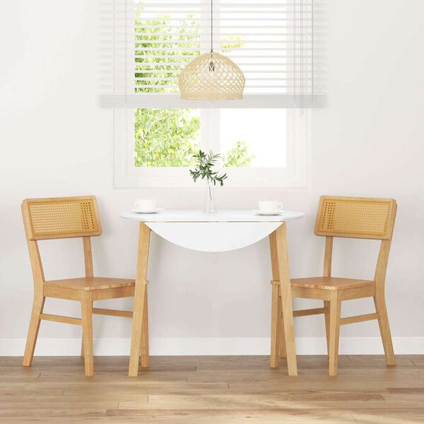 vidaXL Jedilni stoli 2 kosa masivne lesene gume