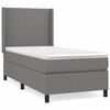 vidaXL Box spring postelja z vzmetnico temno siva 80x200 cm blago