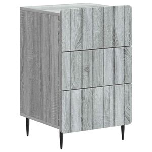 vidaXL Nočna omarica Siva Sonoma 43x 41 x 68 cm Inženirski les