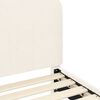 vidaXL Otro&scaron;ki posteljni okvir z vznožjem krema 80 x 200 cm