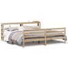 vidaXL Posteljni okvir brez vzmetnice 200x200 cm trdna borovina