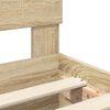 vidaXL Konstrukcija postelje Sonoma hrast 90 x 190 cm Inženirski les