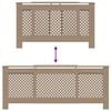 vidaXL Pokrov za radiator MDF 205 cm