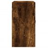 vidaXL Stenska omarica dimljeni hrast 60x31x60 cm inženirski les