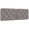 vidaXL Blazina za vzglavje taupe 140 cm blago