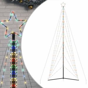vidaXL LED božično drevo 861 LED barvita 478 cm