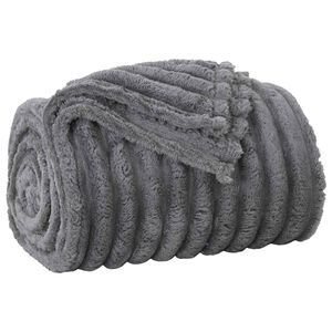 vidaXL Odeja Temno siva 150 x 130 cm 0.51 kg Flis