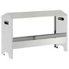 vidaXL Krmilna posoda za koko&scaron;i srebrna 81 x 32 x 53,5 cm
