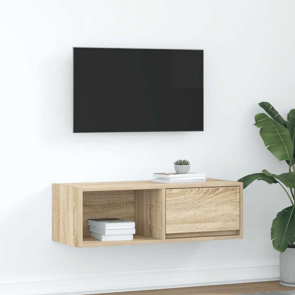 vidaXL TV omarica sonoma hrast 80x31x25,5 cm inženirski les
