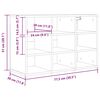 vidaXL Omara za čevlje Betonsko siva 77,5 x 30 x 51 cm Konstruiran les