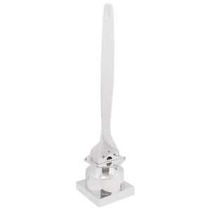 vidaXL Skulptura srebrna 26 x 26 x 110 cm Aluminij