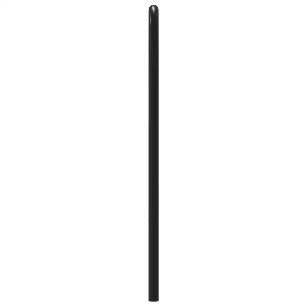 vidaXL Posteljno vzglavje dim. hrast 120 cm jeklo in inž. les