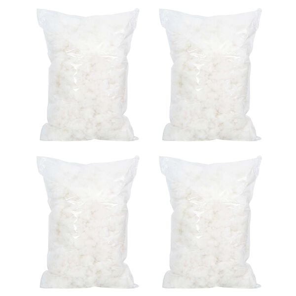 vidaXL Polnilo iz vlaknin Bela 18 kg Poliester