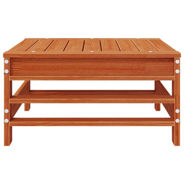 vidaXL Vrtna podlaga Masivna borovina Voskan Rjava 57,5 x 57,5 x 30 cm