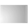 vidaXL LED kopalni&scaron;ko ogledalo Transparentno 60 x 40 cm kaljeno steklo