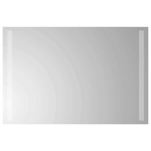 vidaXL LED kopalni&scaron;ko ogledalo Transparentno 60 x 40 cm kaljeno steklo