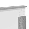 vidaXL Vzglavje Siva Sonoma 120 cm Konstruiran les