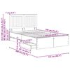vidaXL Konstrukcija postelje s predalom Sonoma hrast 120 x 200 cm