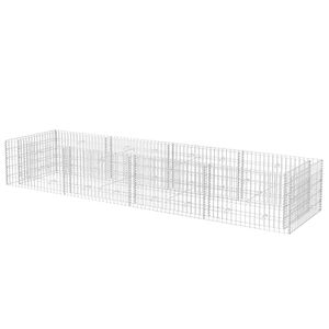 vidaXL Visoka greda gabion jeklo 360x90x50 cm