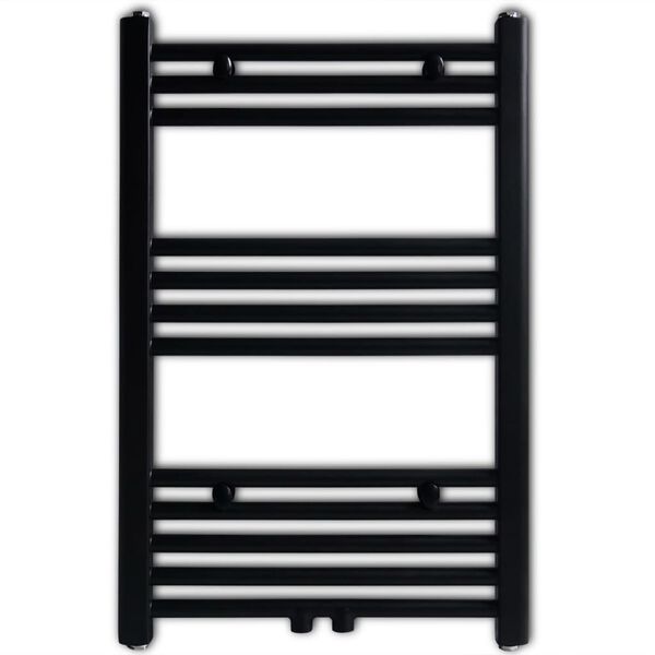 Kopalniški cevni radiator za centralno ogrevanje raven 500x764 mm črn