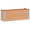 vidaXL Vrtna visoka greda Rjava 100 x 30 x 36 cm alu.