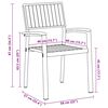 vidaXL Komplet za jedilnico v vrtu 5 pcs Siva in rjava