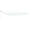 vidaXL Senčnik Bela 3 x 2,5 m Poliester in kovina