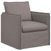 vidaXL Kavč 2 pcs Taupe 196 x 82 x 85 cm blago