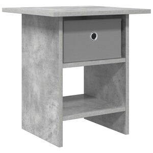 vidaXL Nočna omarica Betonsko siva 41 x 40 x 45 cm Konstruiran les