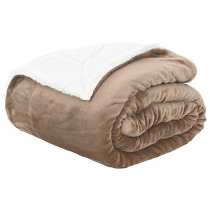 vidaXL Odeja Kamel 130 x 150 cm 1 kg Flis