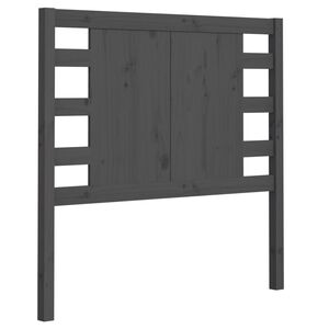 vidaXL Vzglavna sivo 106x4x100 cm trdna borovina