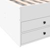 vidaXL Dnevna postelja s predali brez vzmetnice bela 90x190 cm