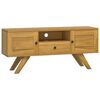vidaXL TV omarica 110x30x50 cm trdna tikovina