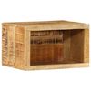 vidaXL Nočna omarica Rjava 40 x 30 x 25 cm Masiven les manga