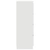 vidaXL Komoda bela 60x35x98,5 cm konstruiran les