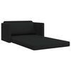 vidaXL Sofa postelja 110cm Črna blago