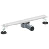 vidaXL 360&deg; odtok za tu&scaron; s tankskim modelom Srebrna 50 cm