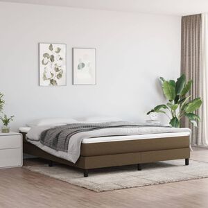 vidaXL Vzmetnica z žepkasto vzmetjo srednje trdote temno rjava 160x200x20 cm blago